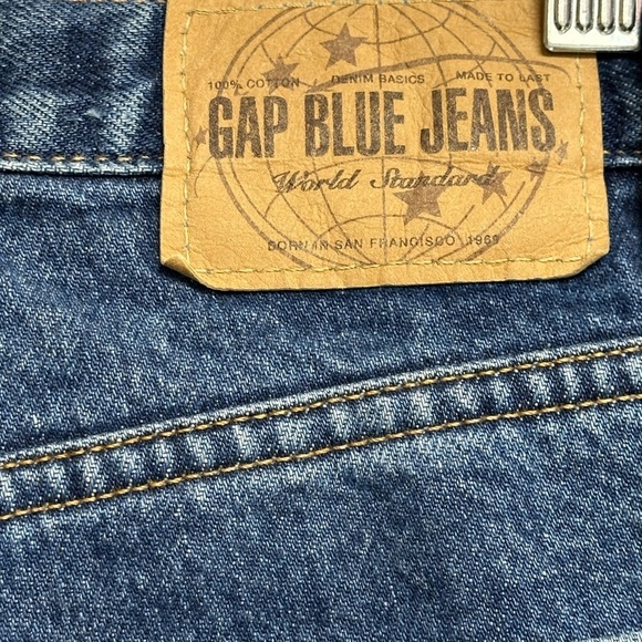 GAP CLASSIC Y2K Jeans Size 4 Long High-Rise Straight 100% Cotton Vintage 2000 - Picture 7 of 11